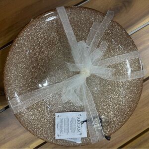 NWT‎ TikTok Viral Gold Glitter Sparkle Plate Set